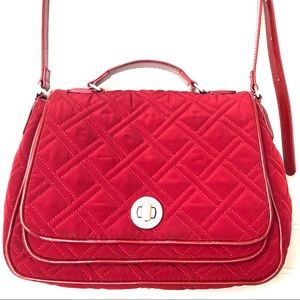 Vera Bradley Red Crossbody Quilted Purse